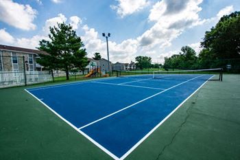 Tennis Court at Sandstone Court Apartments, Indiana
